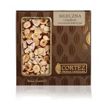 Czekolada CORTEZ Premium –  mleczna z orzechami laskowymi i migdałami